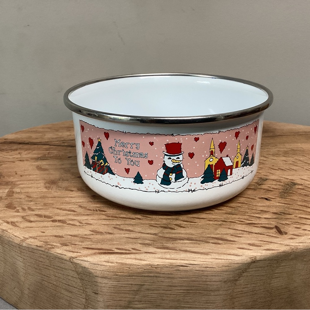 🟢 “3/$15” - “Merry Christmas To You” - Metal & Enamel Coated Snowman Themed - Picture 4 of 10